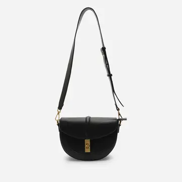 Wheres That From Breeze Faux Leather Shoulder Bag With Gold Lock Detail