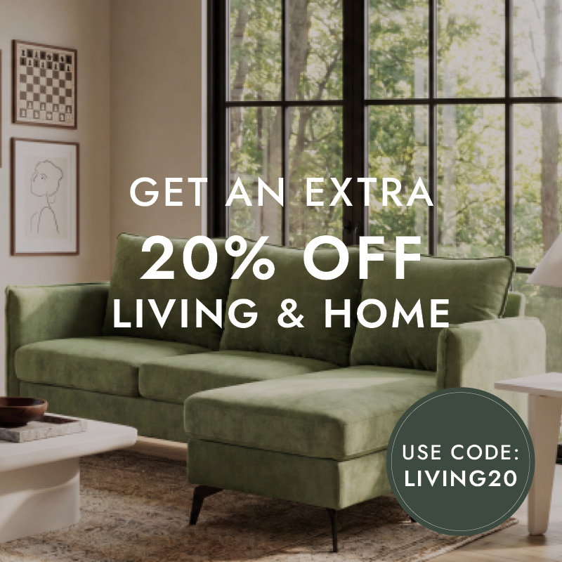 Extra 20% Off Living and Home