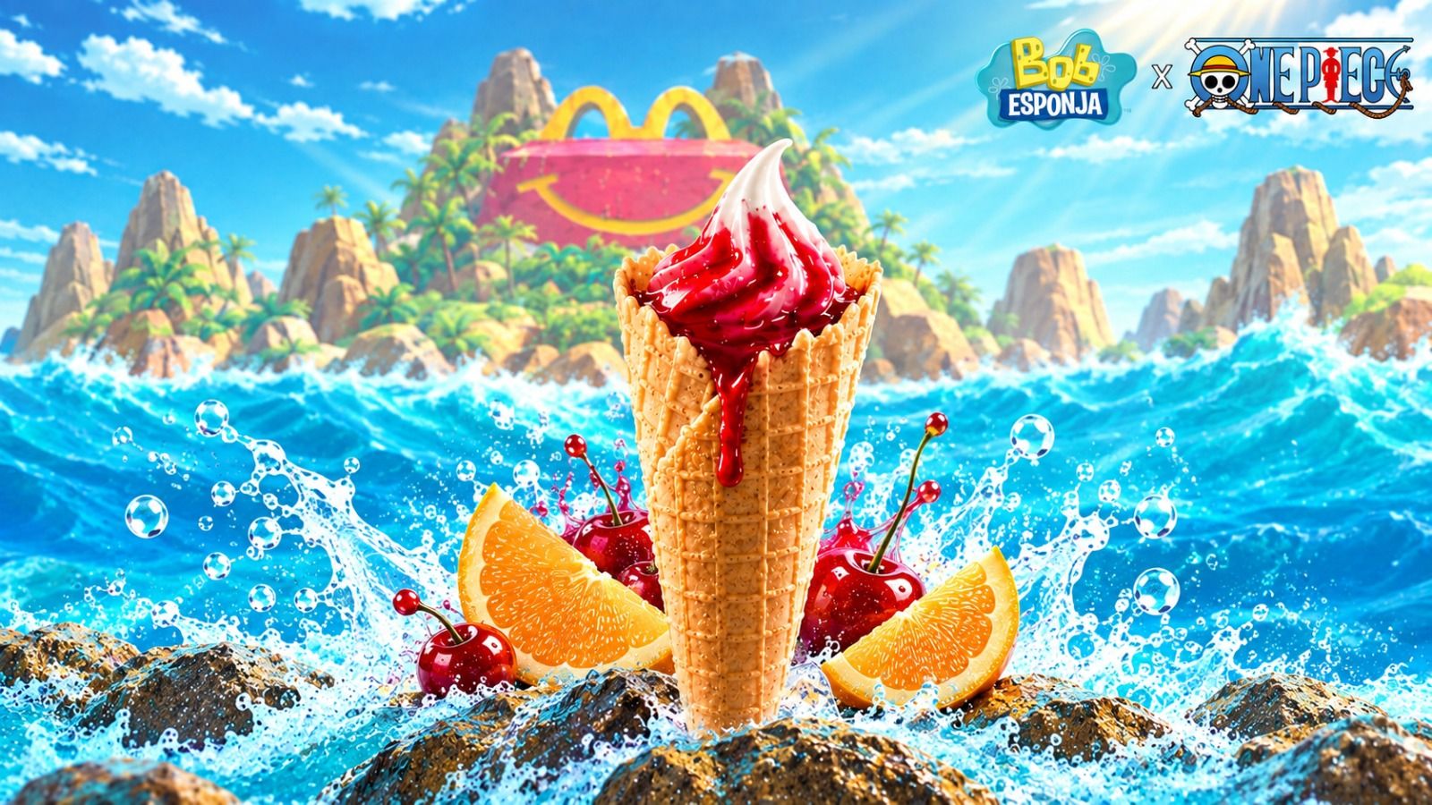 Produtos especiais McDonald's Bob Esponja e One Piece