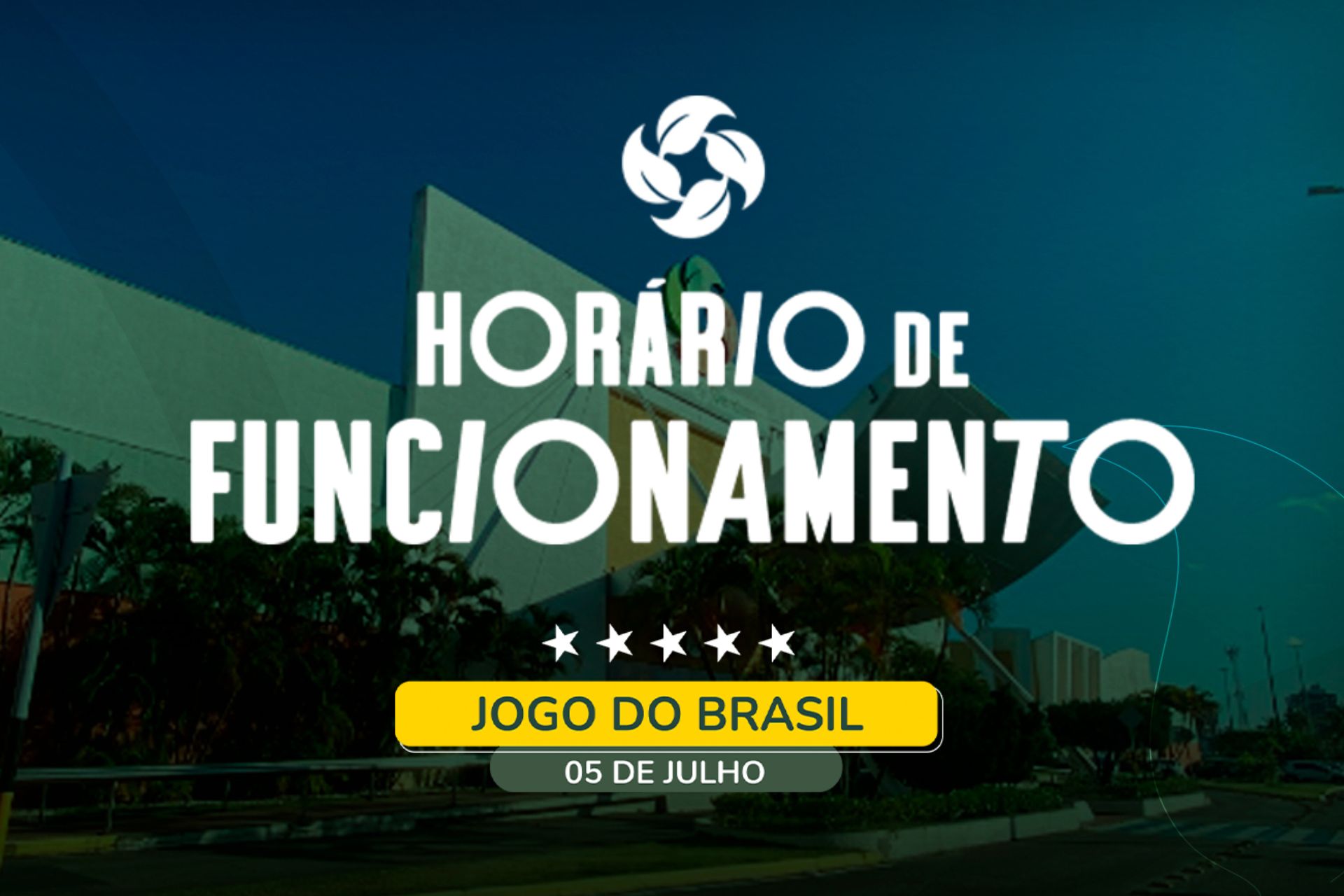 Banner de Topo - Jogo do Brasil 5 de Julho